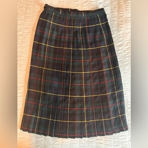 Plaid Strathmore Tartan Skirt 100% Pure Wool - Picture 4 of 7